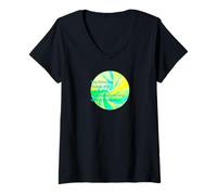 Mujer La firmeza Camiseta Cuello V
