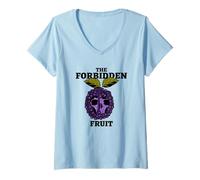 Mujer La Fruta prohibida (Declaración de la tentación) Camiseta Cuello V