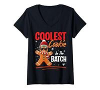 Mujer La galleta más genial del lote Camiseta Cuello V