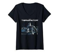 Mujer La Guerra Futura del endosesqueleto Terminator T-800 Camiseta Cuello V