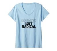 Mujer La Igualdad no es Radical - La Justicia es Sentido común Camiseta Cuello V