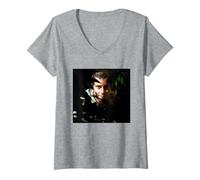 Mujer La Isla con Bear Grylls Supervivencia Bushcraft Man Vs Wild Camiseta Cuello V