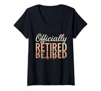 Mujer La Leyenda se ha Retirado Oficialmente - Jubilación Divertida para Hombres Camiseta Cuello V