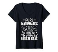 Mujer La Matemática Pura Está En Su Camino La Poesía De Las Ideas Lógicas Camiseta Cuello V