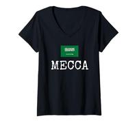 Mujer La Meca Arabia Saudita País Ciudad Saudíes Nombre Mujeres Hombres Camiseta Cuello V
