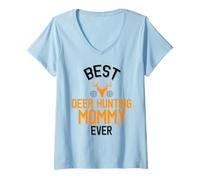Mujer La Mejor Caza de Ciervos mamá Siempre Linda Caza de Ciervos Camiseta Cuello V