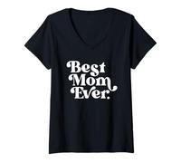 Mujer La Mejor Madre de la Historia, mamá, Amor, mamá, aprecio a Camiseta Cuello V