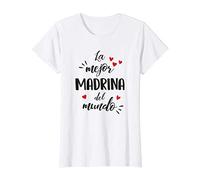 Mujer La Mejor Madrina Del Mundo Super Día de la Madre Mamá Camiseta