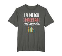 Mujer La Mejor Maestra Del Mundo Camiseta