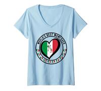 Mujer La mejor mamá del mundo que haya tenido suerte de ser mamá italiana Mamma Bruh Camiseta Cuello V