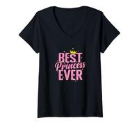 Mujer La Mejor Princesa jamás Camiseta Cuello V