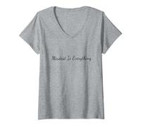 Mujer La mente lo es todo - Salud Mental Camiseta Cuello V