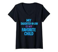 Mujer La nuera es mi Hija Favorita Camiseta Cuello V