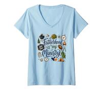 Mujer La paternidad es mi Ministerio al Aire Libre papá Vida Camiseta Cuello V