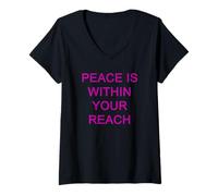 Mujer La paz está a tu alcance Camiseta Cuello V