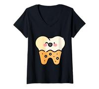 Mujer La Placa es una Bacteria de la Caries Dental Whack Camiseta Cuello V