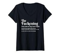 Mujer La puta fiesta de humor Sarcástico Dicho Beber Broma Def Camiseta Cuello V