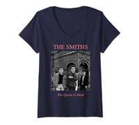 Mujer La Reina ha Muerto The Smiths Salford Lads de Stephen Wright Camiseta Cuello V