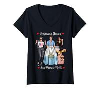 Mujer La Sexy Mitad de San Marino Roots Heritage, cultivada en Estados Unidos Camiseta Cuello V