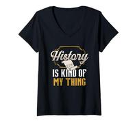 Mujer La Storia È Un Po' La MIA Passione Historia Historiador Camiseta Cuello V