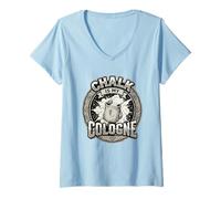 Mujer La Tiza para Escalar Rocas es mi Colonia Camiseta Cuello V