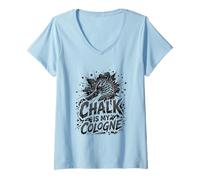 Mujer La Tiza para Escalar Rocas es mi Colonia Camiseta Cuello V