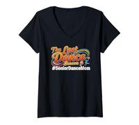 Mujer La última Temporada de Baile Senior Dance Mom Cheer Mama Camiseta Cuello V