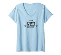 Mujer La Vida Es Mejor con Mi Perro Staffordshire Bull Terrier Camiseta Cuello V