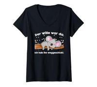 Mujer La voluntad Estaba allí yo le envié Proverbios Koala Camiseta Cuello V