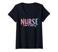 Mujer Labor & Delivery Nurse Camiseta Cuello V