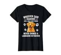 Mujer Labrador Retriever Chicas Mejor Amigo Perro Dueño de Mascota Cachorro Camiseta
