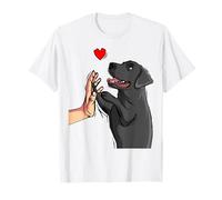 Mujer Labrador Retriever de laboratorio negro Camiseta
