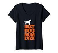 Mujer Labrador Retriever Dog Lover - La mejor mamá de perro Camiseta Cuello V