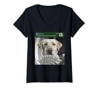Mujer Labrador Retriever Hay Movimiento en tu Laboratorio de Puerta Principal Camiseta Cuello V