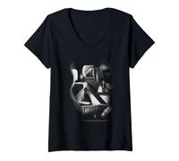 Mujer Labyrinth Sarah and Jareth Stairs Scene 80's Fantasy Movie Camiseta Cuello V
