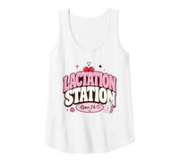 Mujer Lactation Station, Lactating Mothers Breastfeeding New Mom Camiseta sin Mangas