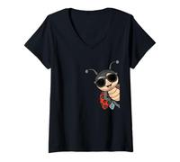 Mujer Ladybug Lover Kids Insect Women, Linda Mariquita Camiseta Cuello V