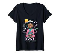Mujer Lagotto Romagnolo Camiseta Cuello V