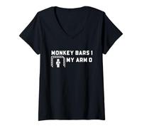 Mujer Las Barras de Mono de recuperación de fracturas de Brazo Roto echan al Paciente del Humor Camiseta Cuello V