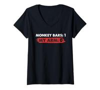Mujer Las Barras de Mono de recuperación de fracturas de Brazo Roto echan al Paciente del Humor Camiseta Cuello V