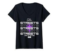 Mujer Las Calles - Declaración Urban Streetwear Camiseta Cuello V