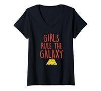 Mujer Las chicas de Star Wars gobiernan esta galaxia Camiseta Cuello V