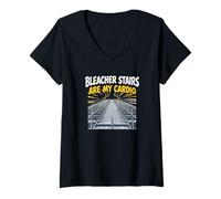 Mujer Las escaleras de la grada Son mis Padres de Deportes cardiovasculares Camiseta Cuello V