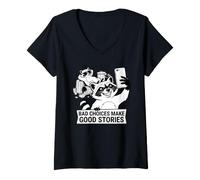 Mujer Las Malas Decisiones Hacen Buenas Historias Cita Sarcástica Camiseta Cuello V
