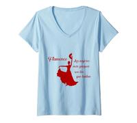 Mujer Las mujeres más lindas son las que bailan - Flamenco Espana Camiseta Cuello V