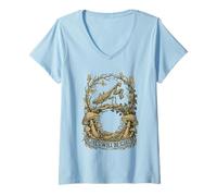 Mujer Las niñas serán Will Girls Rezando Mantis Mushroomcore Camiseta Cuello V