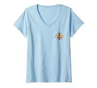 Mujer Las Palabras amables Son como Honey Christian Bee Proverbios 16:24 Camiseta Cuello V