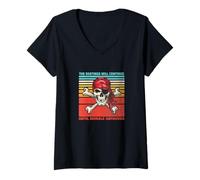 Mujer Las palizas continuarán hasta Que mejore la Moral Camiseta Cuello V