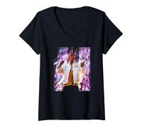 Mujer Las Rosas de Piedra Ian Brown Live Fools Gold de Andy Willsher Camiseta Cuello V