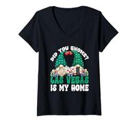 Mujer Las Vegas Graphic For Women and Men Funny Casino GNOME Pun Camiseta Cuello V
